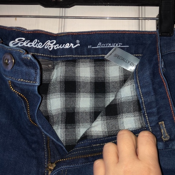 Eddie Bauer woman’s flannel lined jeans - Picture 6 of 10